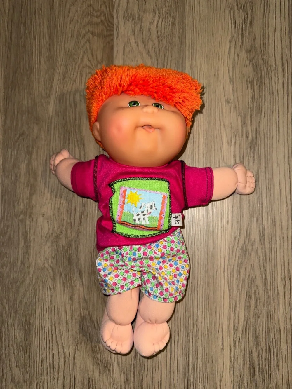 Vintage 90s Cabbage Patch‎ Kids Doll Orange Hair Soft Body Collectible Nostalgia